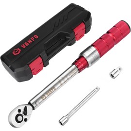 VANPO 1/4 Inch Torque Wrench 3-25 Nm for Bicycle and Motorcycle, 72 Teeth