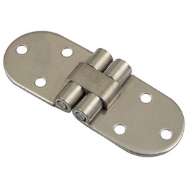 Gedotec Folding Hinge Stainless Steel Folding Table Hinge for Folding & Sewing Machines | Table Hinge Stainless Steel | Furniture Hinge for Cabinet Doors | 30 x 81 mm | Pack of 2 - Flap Hinge for