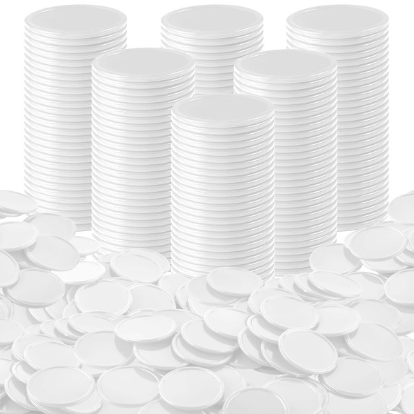 Coopay 500 Pieces Plastic Learning Counters Disks Bingo Chip Counting