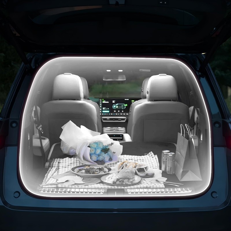 Car LED Strip Lights - Trunk Cargo Ambient Lighting, White