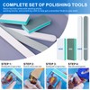 LET'S RESIN Resin Polishing Strips Kit,33Pcs Resin Supplies with Sandpaper,Resin