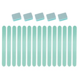 15 Pcs Double-Sided Nail Files And 5 Pcs Sponges, Manicure Tools, Nail Polishing Tools, Nail Care Supplies