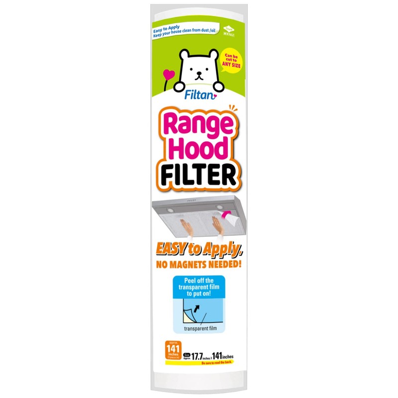 Easy Apply Range Hood Filter - Universal Size (141inches), Replaceable,