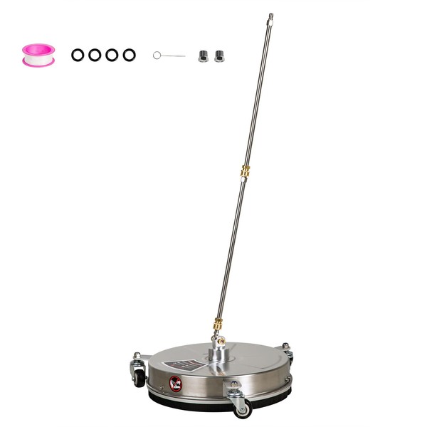 OCPTY 15" Pressure Washer Surface Cleaner with 3 Wheels 1/4"