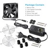 GDSTIME 80 mm Computer Fan with AC Plug 220 V