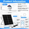 Aurelema 1 Set Solar Powered Ceiling Fan with Light for