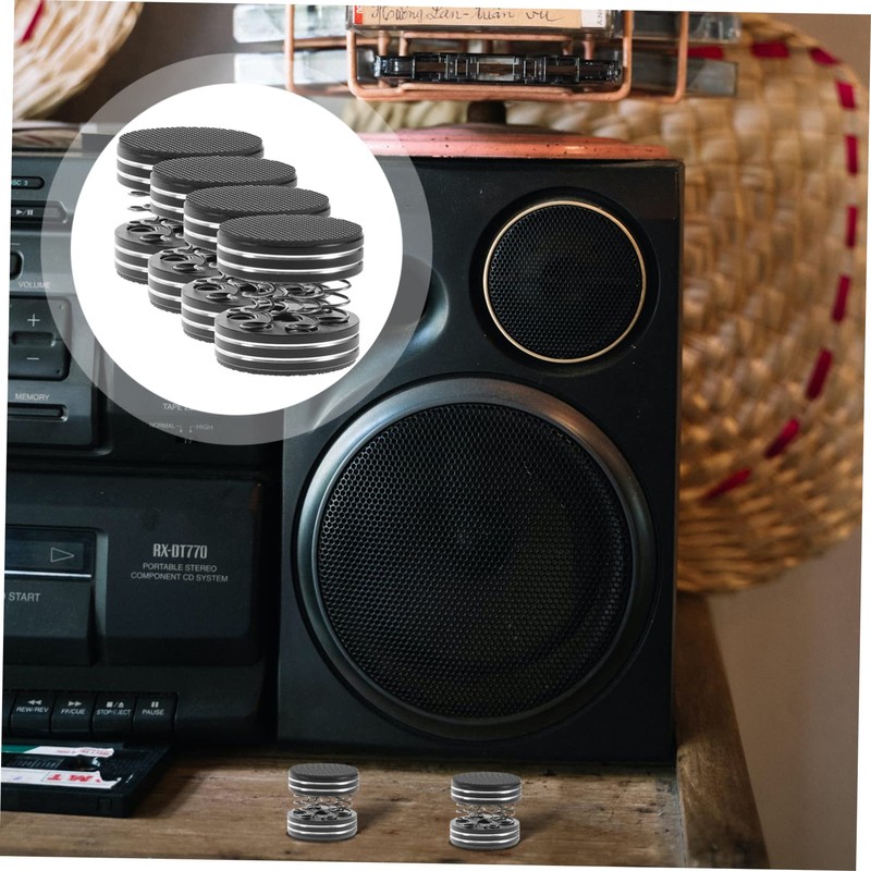 TEHAUX 4Pcs Speaker Isolation Feet Spring Floor Protector for HiFi