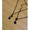 RICHARD-911 Collar Para Parejas Cadena Nota Musical Joyería Pareja Canción