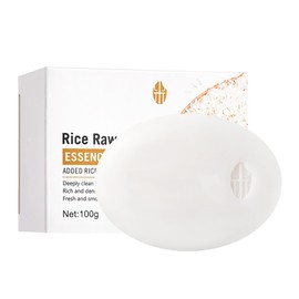 Easilydays Rice Essence Rice Cleansing Soap, with Goat Milk Essence & Centella Asiatica, Luxurious Body Soap for Deep Clean, Gentle Hydrating Soften Skin, Cleansing Bar for Bath, Hands, Face, 3.53 Oz