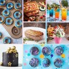 RBUGR Luster Dust Edible, 12 Colors Edible Glitter Pack, Cocktail