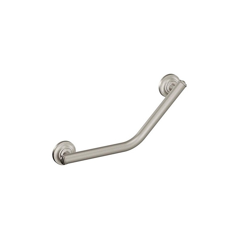 Moen Brushed Nickel Bathroom Safety 16-Inch Stainless Steel Angled Shower
