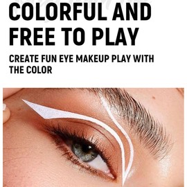 ONarisae Eyeliner Stamp Double-sided Liquid Winged Eyeliner Pencil Smudgeproof Long Lasting Brown