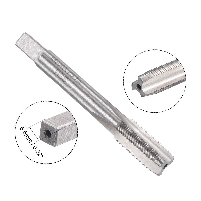 sourcing map Tap M9 x 0.75 mm with Alloy Tool