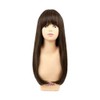 Girlish Straight Midi A-708 Heat Resistant TDB Dark Brown