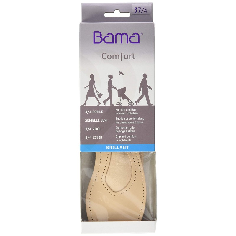 Bama Unisex Bama Brillant 3/4 lædersål Einlegesohle, Beige, 36 EU