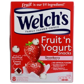 Welchs Fruit n Yogurt Strawberry Fruit Snacks, 8 Ct