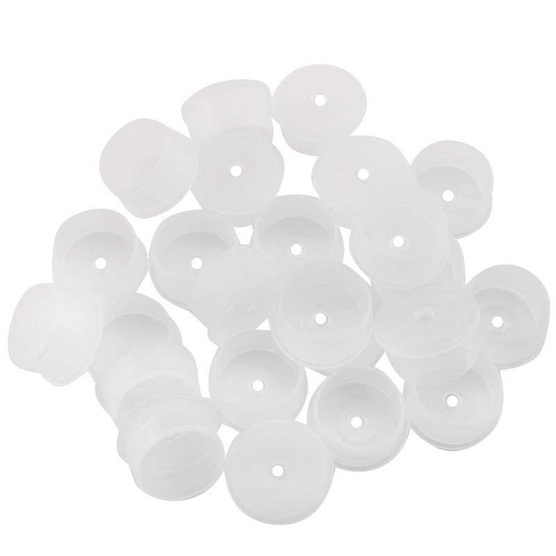 JCBIZ 24pcs Press in Medical Syringe Bottle Adapter 24mm Dosing