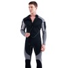 3mm Neoprene Wetsuit for Men Front Zip Full Body Diving