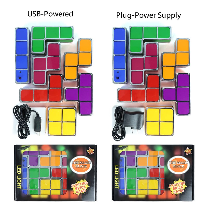 VEEKI Night Light for Kids, Stackable LED 7 Colors 3D