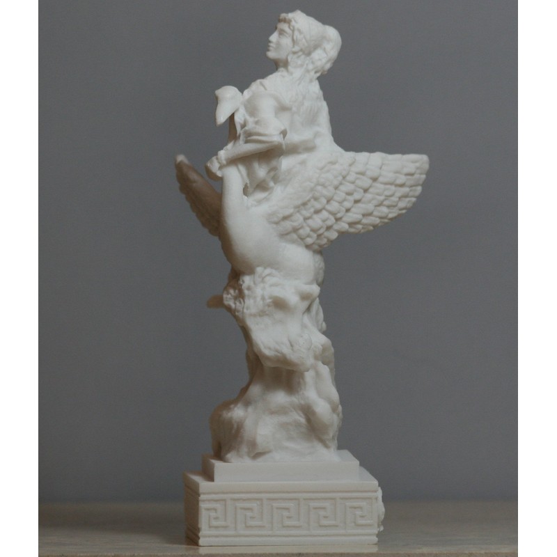 Aphrodite & Swan Greek Goddess Venus Statue Alabaster Sculpture 16