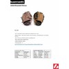 SL-115 RH braun Baseball Handschuh, Schweinsleder, Infield/Outfield 11,5 (für Linkshänder,
