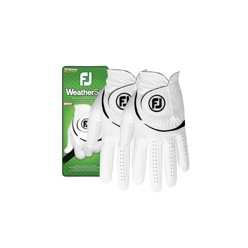 Footjoy Men's WeatherSof 2-Pack Golf Glove