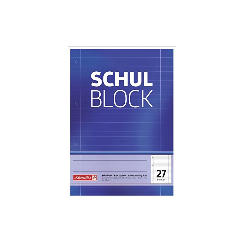 Brunnen 1052527 school block / notepad (A4, 50 sheets, lined,