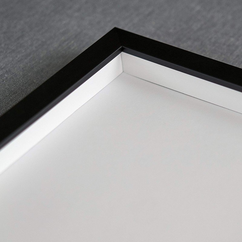 16x16 Shadow Box Gallery Wood Frames - Black DEEP Shadowbox