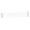PetrisCatch Set of 5 Titanium Leaders with Carabiner for Pike,