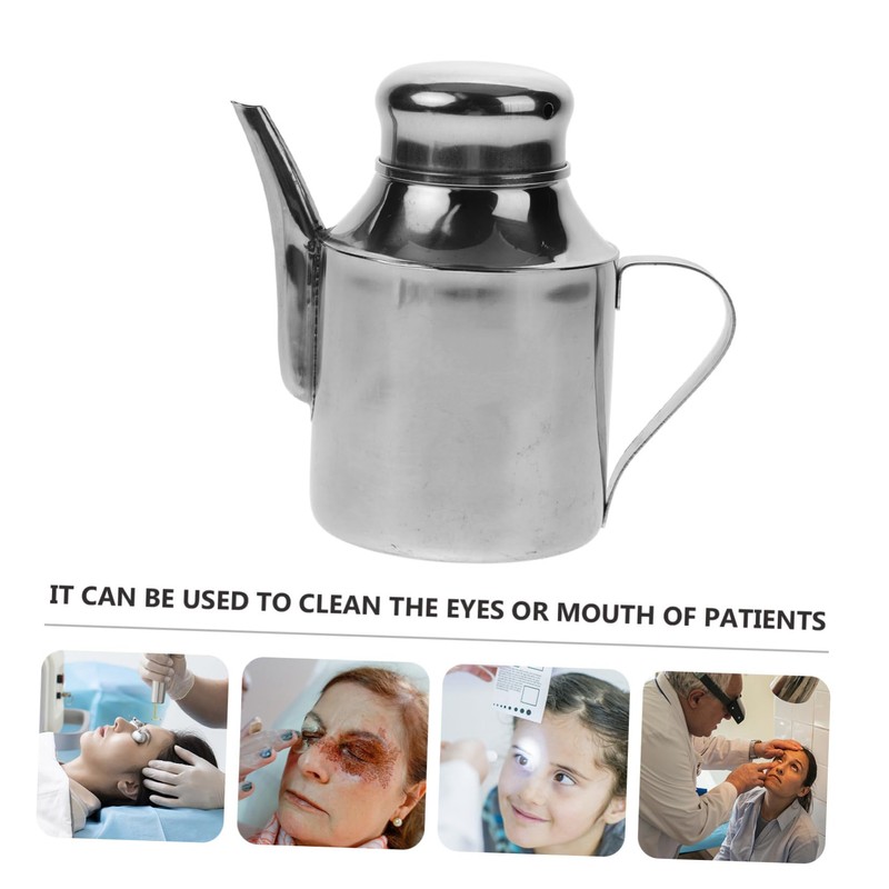 ULTECHNOVO Stainless Steel Eye Washing Pot Lid and Handle Eye