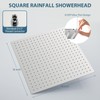 16inch Rainfall Shower Head, Ultra Thin 304 Stainless Steel High