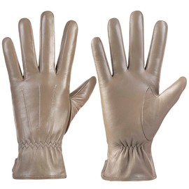 Kebesu Winter Womens Fashion Leather Gloves Warm Cashmere Lining Touchscreen Texting Windproof Driving Gloves