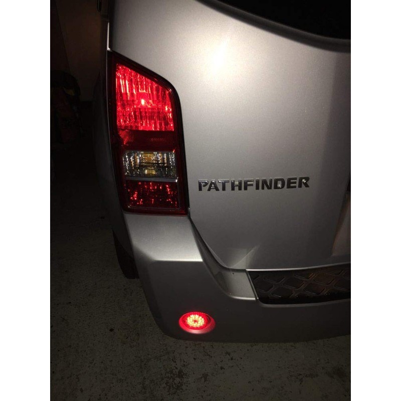 PAISION Clear Lens Rear Bumper Reflector LED Brake Tail Light