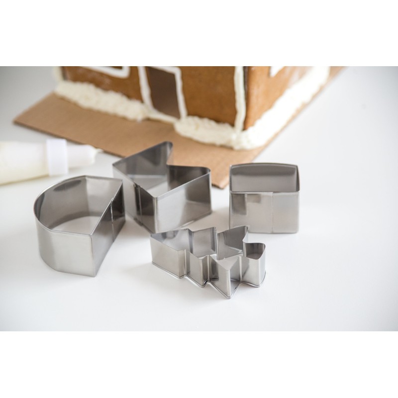 Fox Run 4532 Gingerbread House Cookie Cutter and Icing Bake