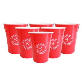 DRINK-A-PALOOZA: plastic Party Cups 16 oz hard plastic, 4 pack | Party Supplies for Adults