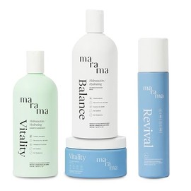 Marama | Kit | Shampoo sin Parabenos + Acondicionador sin Parabenos + Recontructor Capilar | Tratamiento para Cabello Maltratado - Aloe Vera | Anti Fr