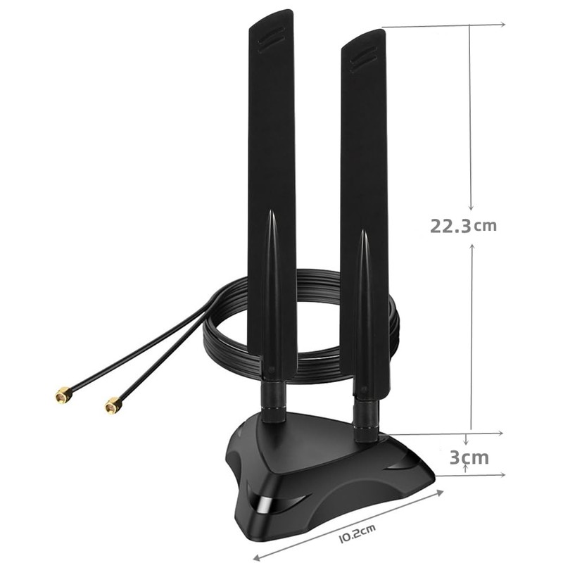 Dual Band 2.4GHz 5GHz 5.8Ghz RP-SMA Gaming WiFi 6E 802.11ac/ax