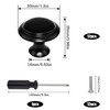 LBING Drawer Knobs, Furniture Knobs, Cupboard Knobs, Matt Black, Pack