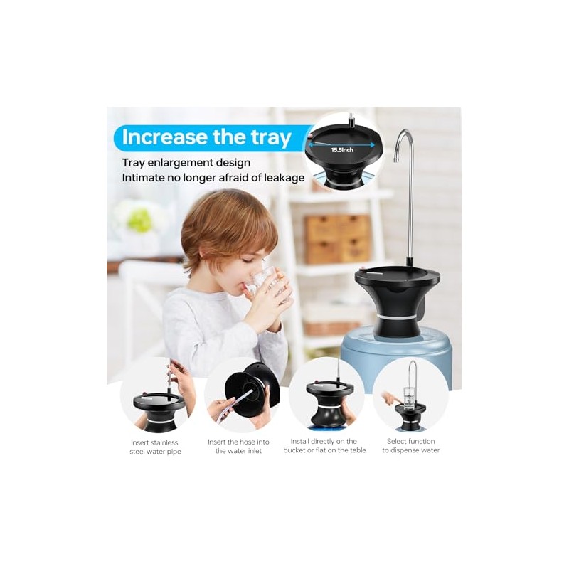Drinking Water Dispenser Pump, Automatic Electric Drinking Water Bottle Pump