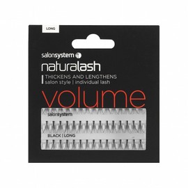 Salon System Salon System Natural Appearance Long Black Individual Lashes