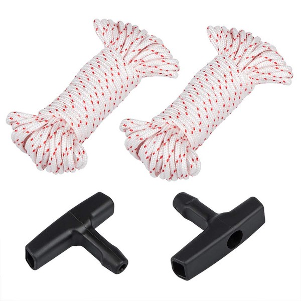 YuCool 2 Pack Recoil Starter Rope 10-Meter(Diameter:3.0mm), Pull Cord with