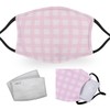 Pink Check Tartan - Reusable Adult Face Masks - 2