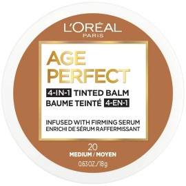 L'Oreal Paris Age Perfect Balm Foundation Makeup, M20 Medium, 0.609 fl oz