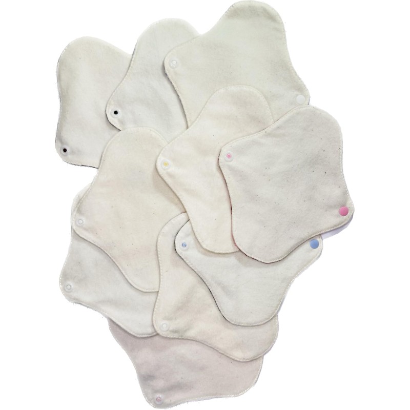 Syto Koton Japanese Cloth Napkins, Petite Panty Liners, 10 Count