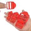 uxcell 16Pcs Plastic Ladder Slider, 5/8" (15mm) Red Adjustable Lock