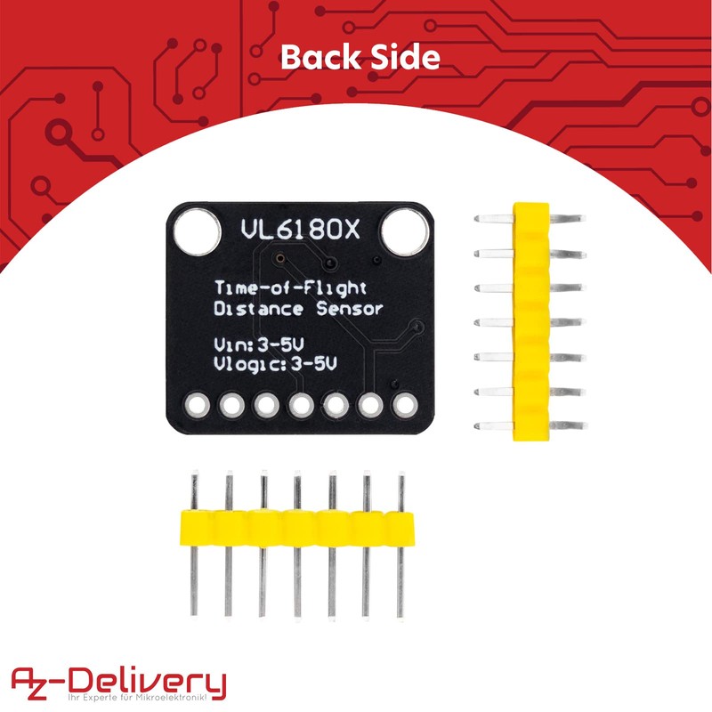 AZDelivery 3 x VL6180X High Precision Rangefinder Optical Distance Sensor