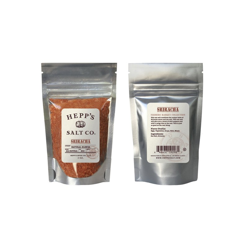 Hepp's Salt Co. Sriracha Sea Salt 2 OZ Pouch
