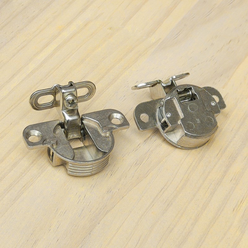2 PCS Adjustable Cabinet Hinges – 97-Degree Rotating Axis Hidden