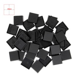 Evemodel 40PCS 25mm Square Black Miniature Model Bases for Tabletop or Miniature Wargames (25mm(0.98inch), 40PCS)
