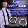 Miyabi Grace Men's 15 mm Small Comfortable Plastic Invisible Clip